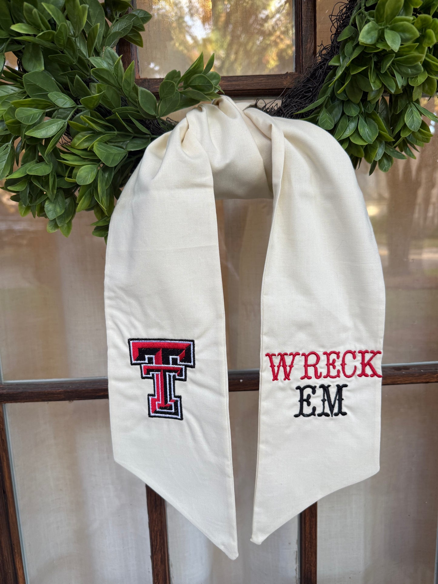 Wreath Sash- Texas Tech