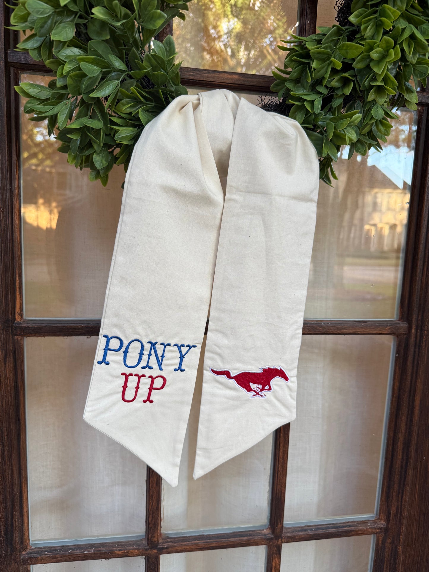 Wreath Sash- SMU
