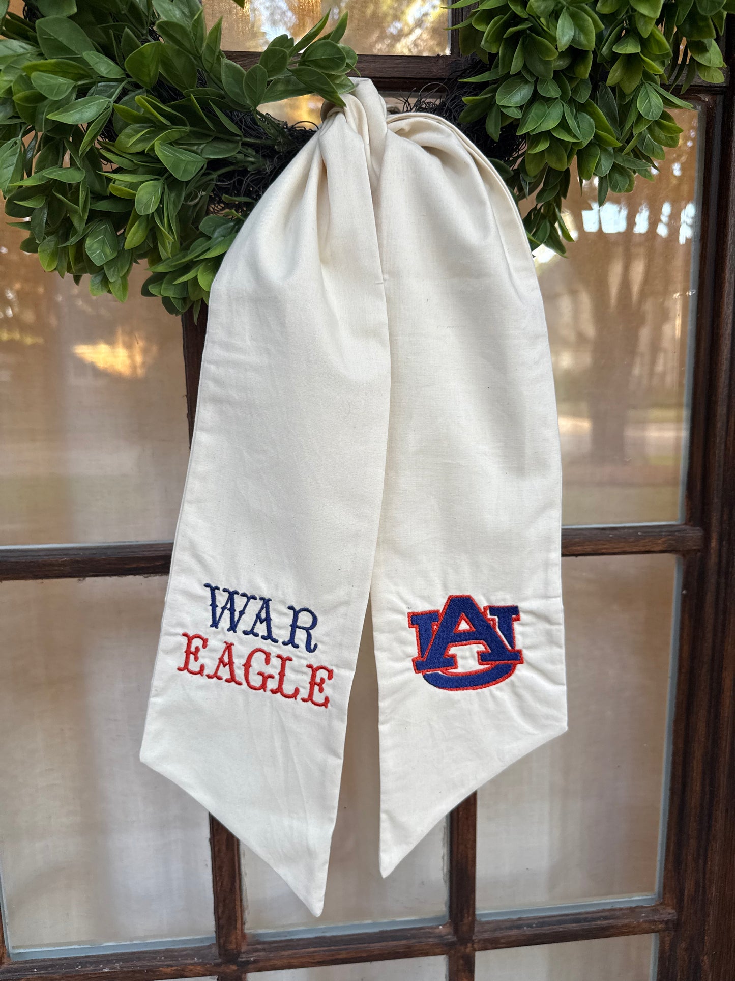 Wreath Sash- Auburn