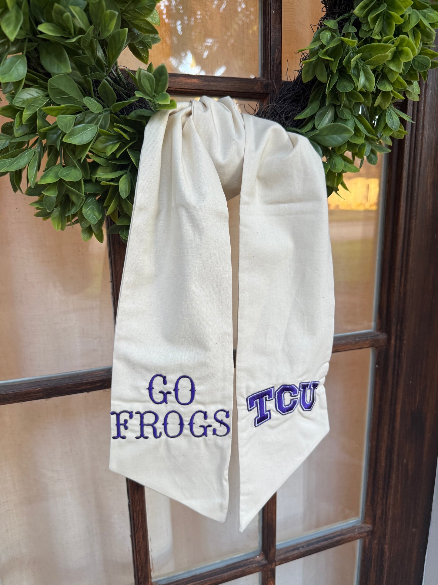 Wreath Sash- TCU