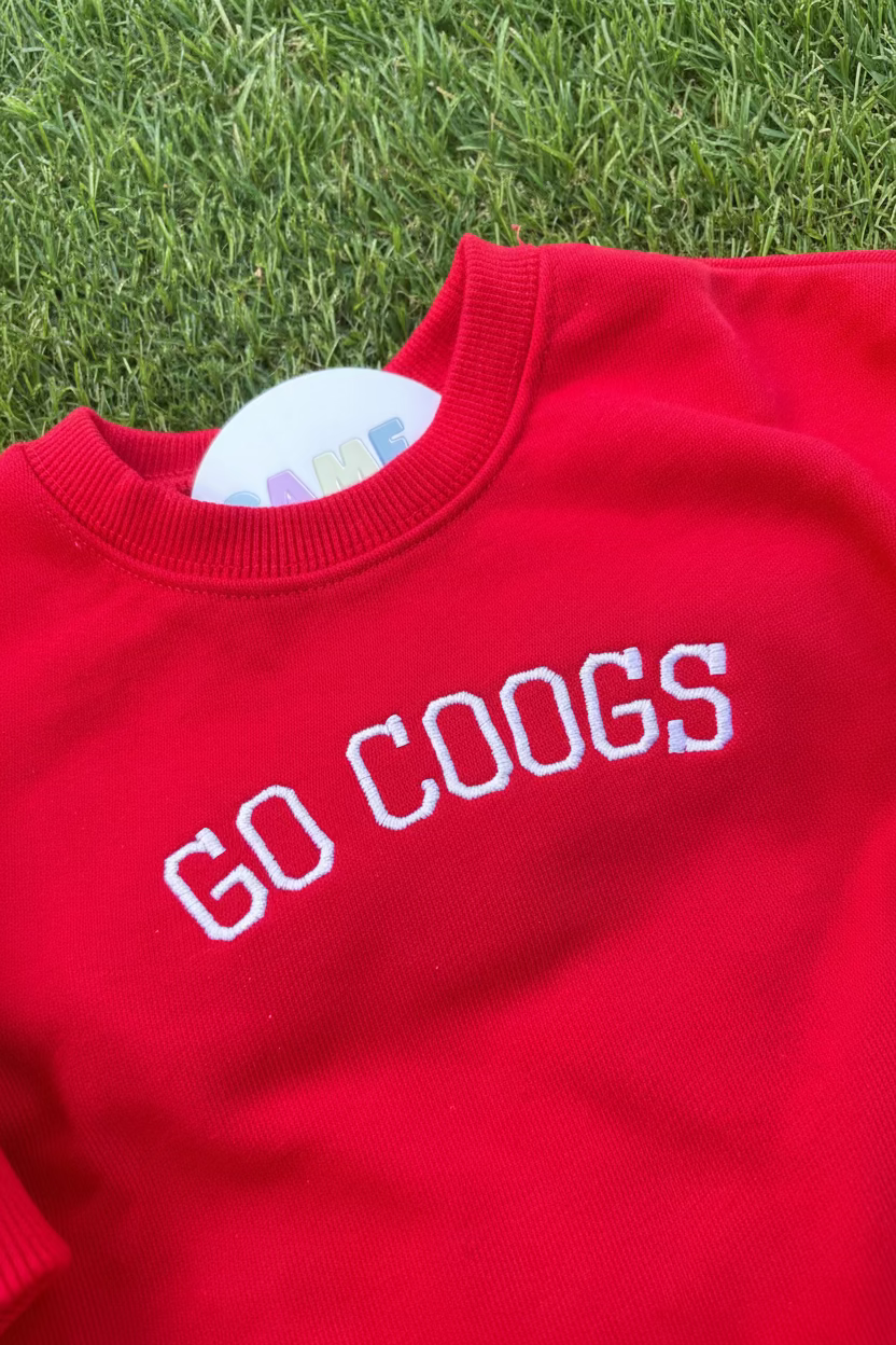 Sweatshirt Romper Gold- Go Coogs