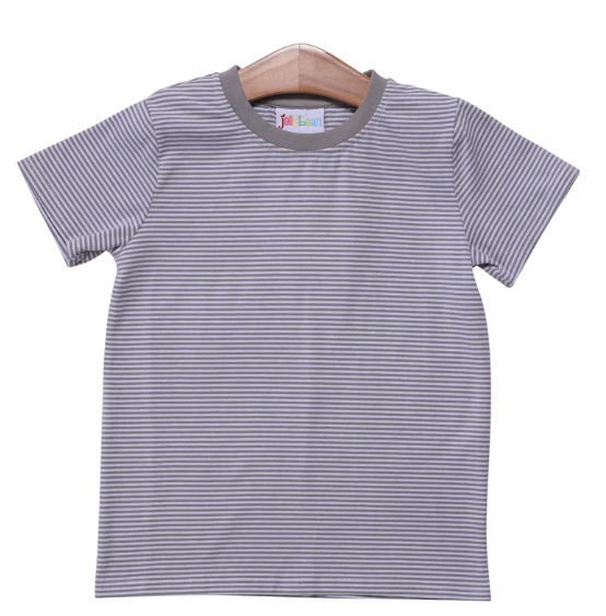 Boys Shirt- Longhorn Gray Stripe
