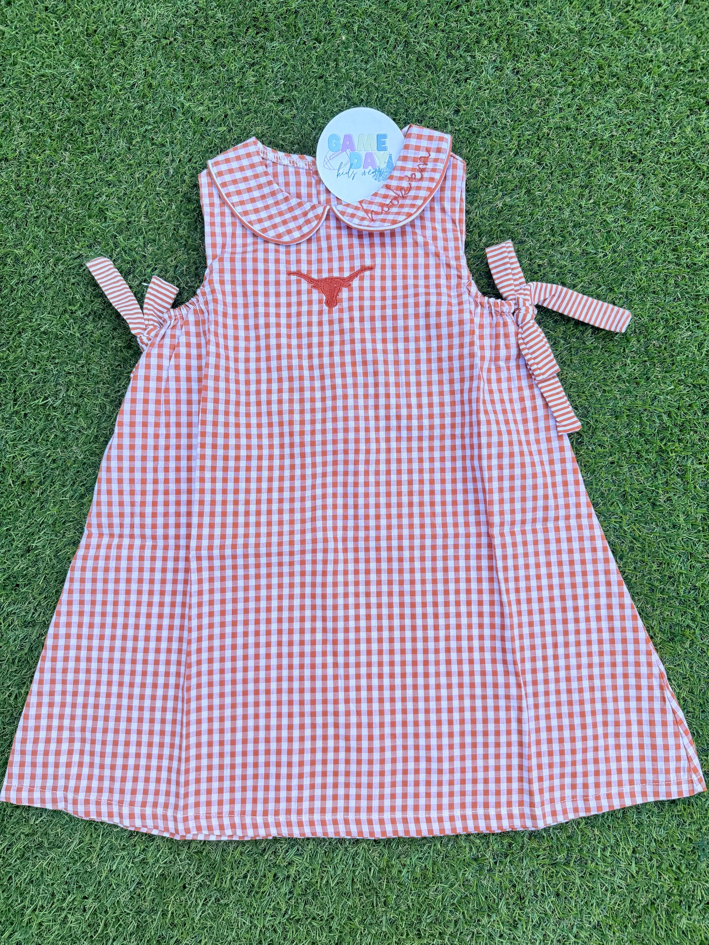 Gingham Hook Em sleeveless dress