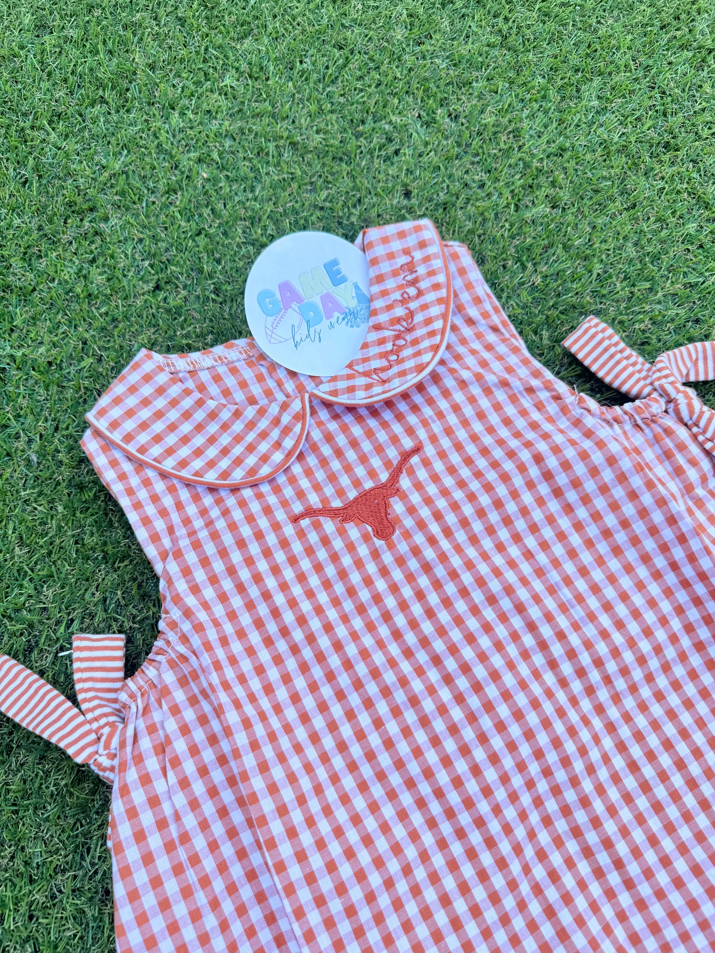Gingham Hook Em sleeveless dress
