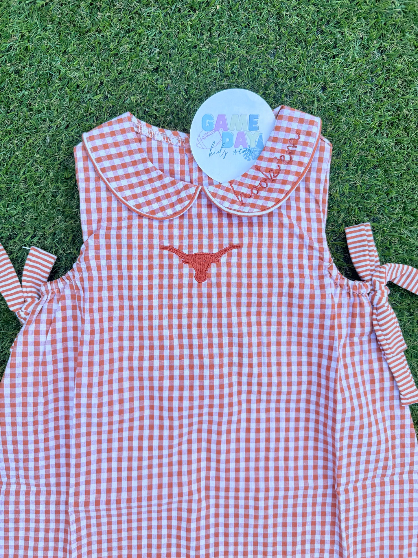 Gingham Hook Em sleeveless dress