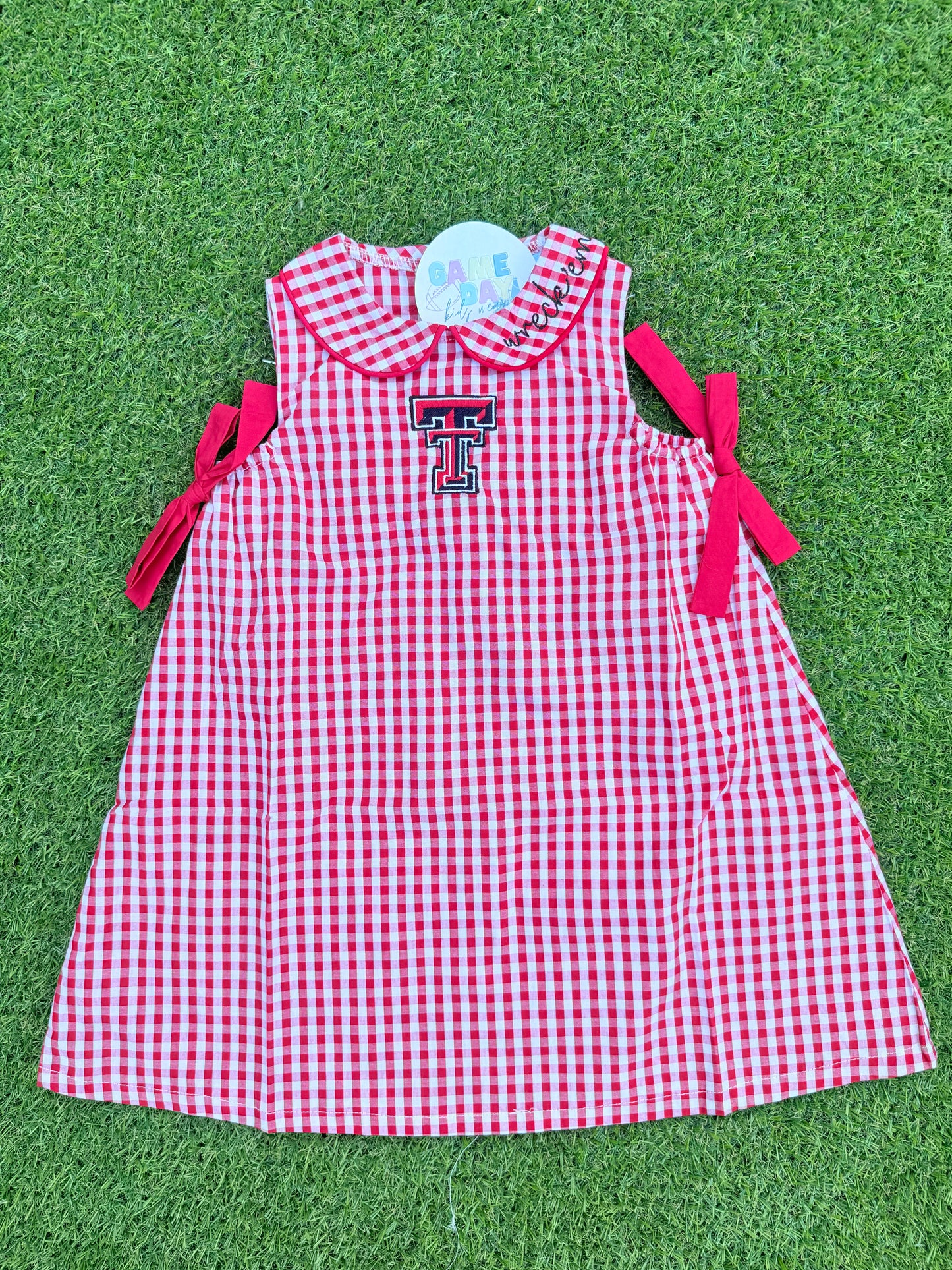 Gingham Wreck Em sleeveless dress