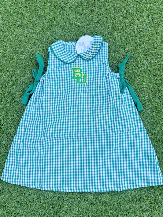 Gingham Sic Em sleeveless dress