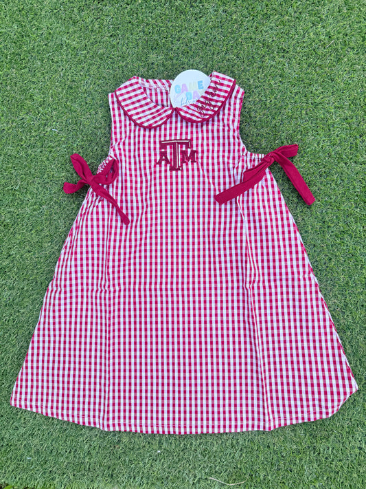 Gingham Gig Em sleeveless dress
