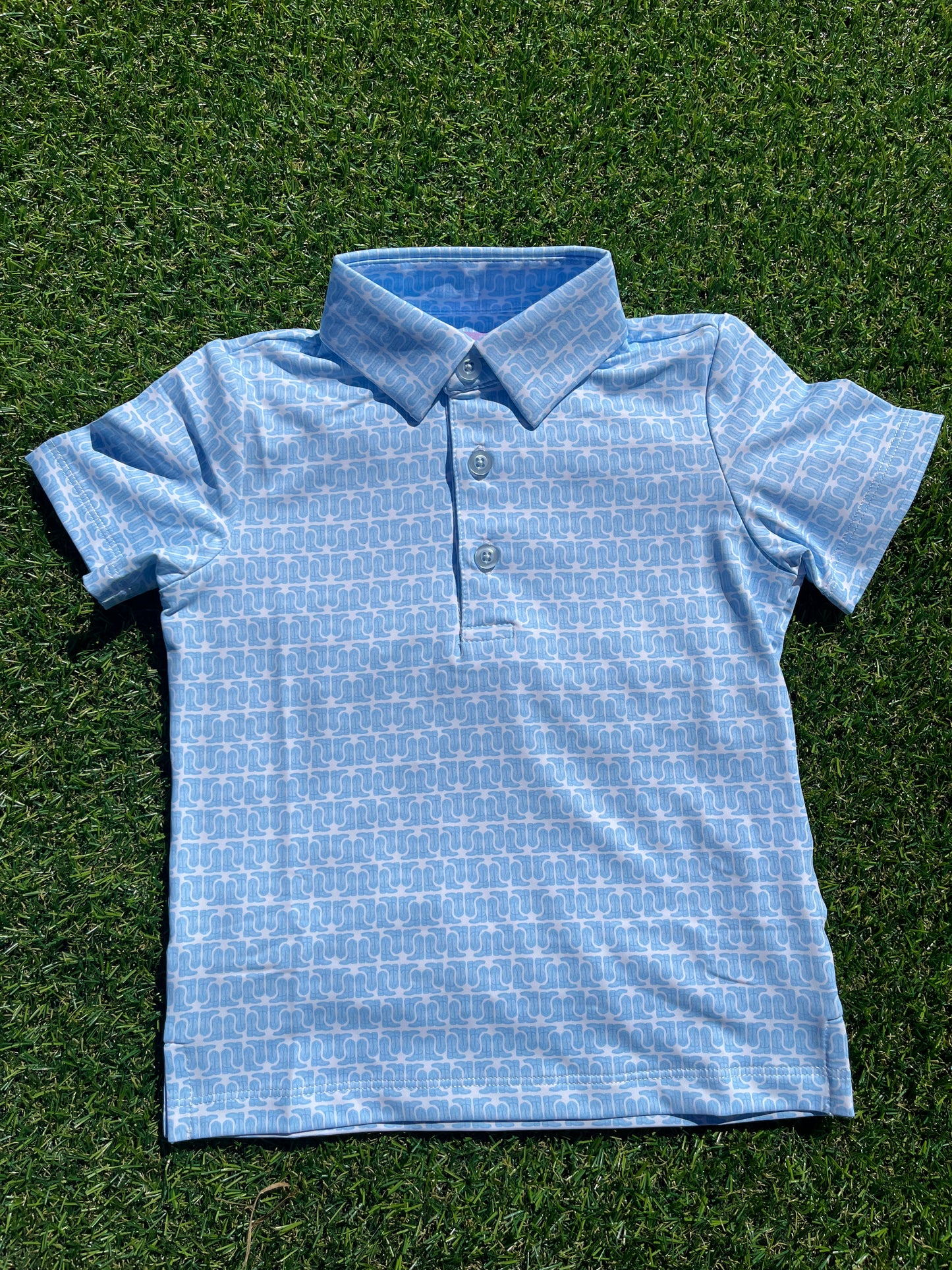 Poppy Kids Co - Blue Boots Polo