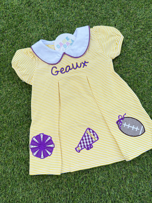Football Girls Dress - Geaux