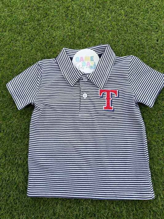 Polo Navy Rangers Striped Short Sleeve