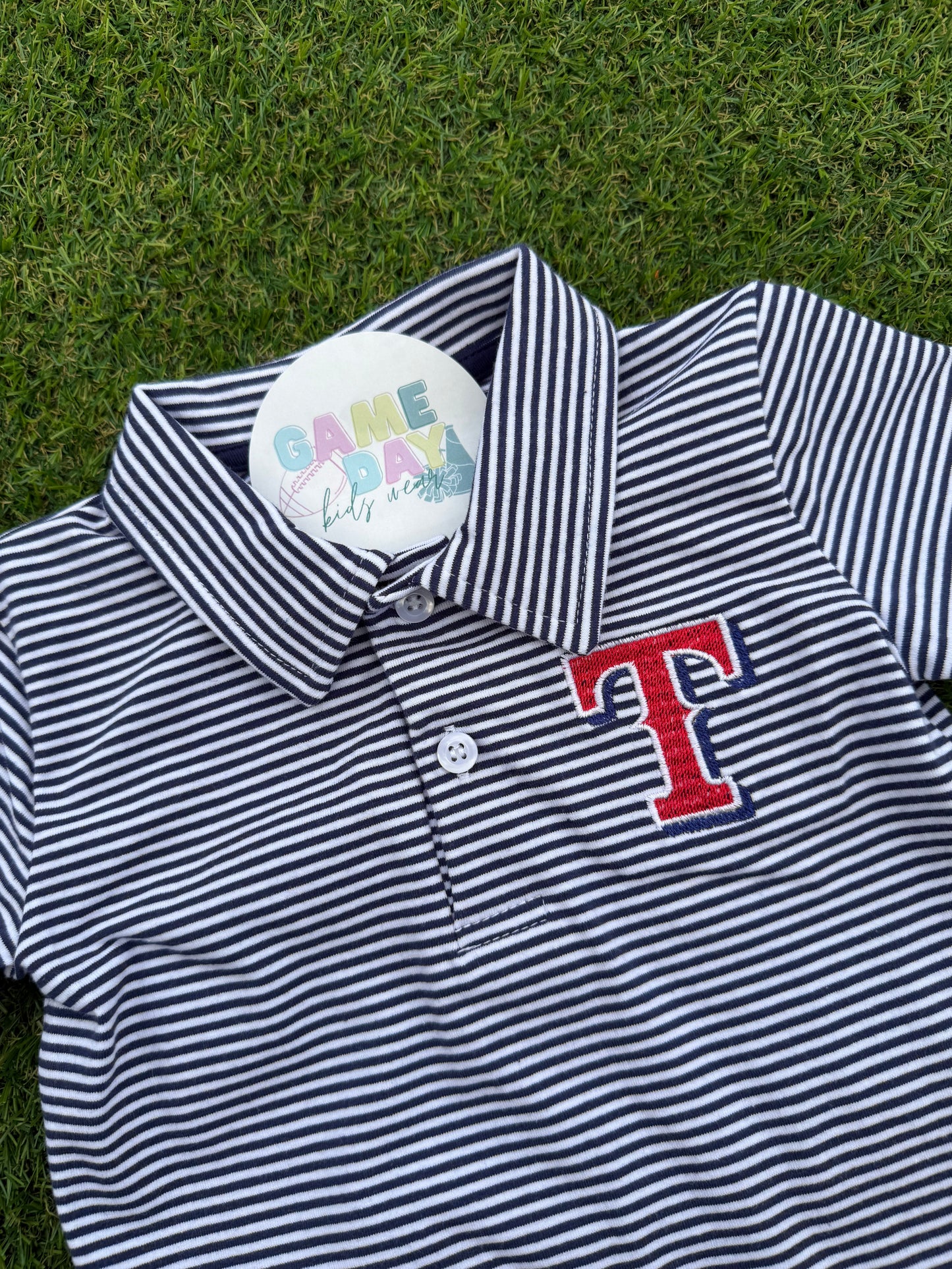 Polo Navy Rangers Striped Short Sleeve