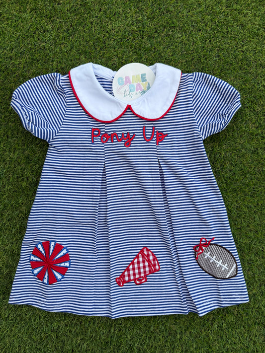 Football Girls Dress - Pony up