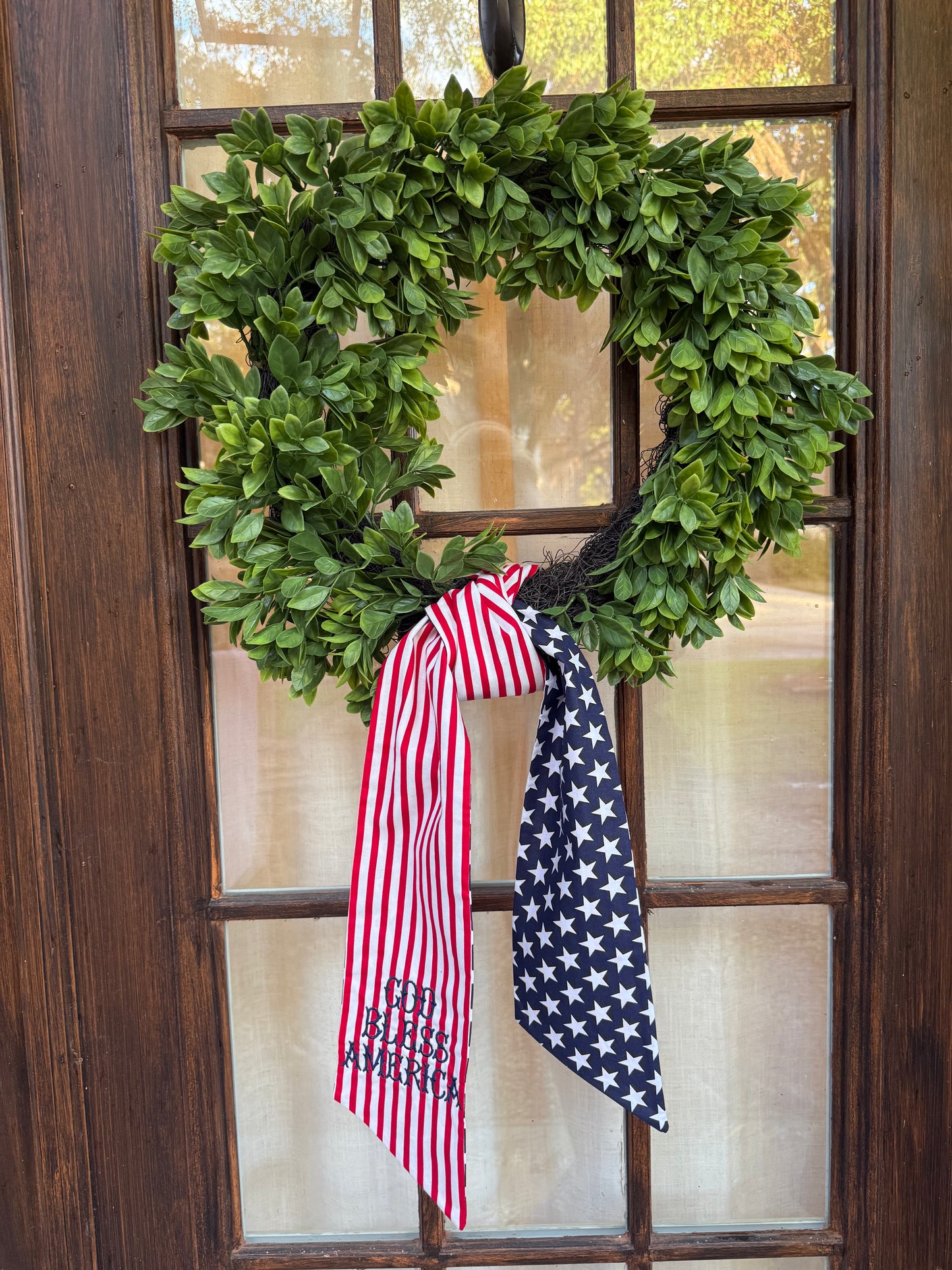 Wreath Sash- God Bless America