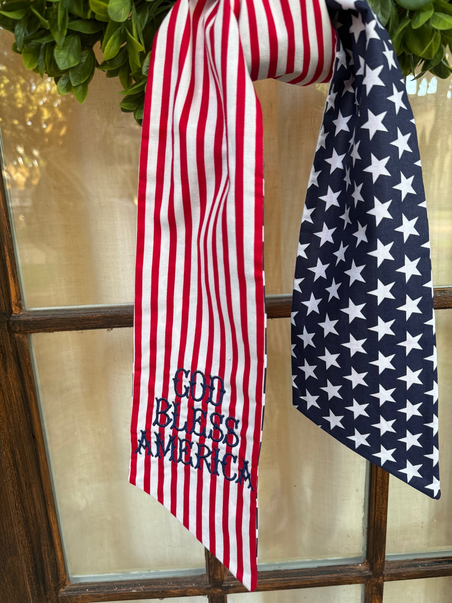 Wreath Sash- God Bless America