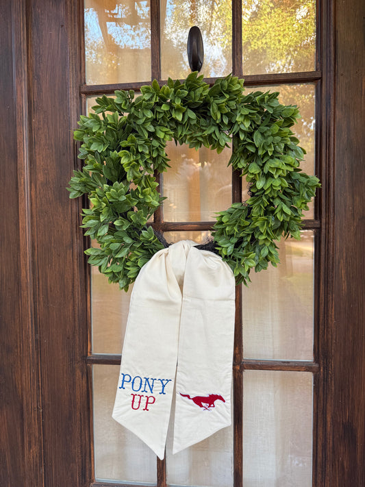 Wreath Sash- SMU