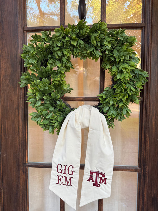 Wreath Sash- A&M