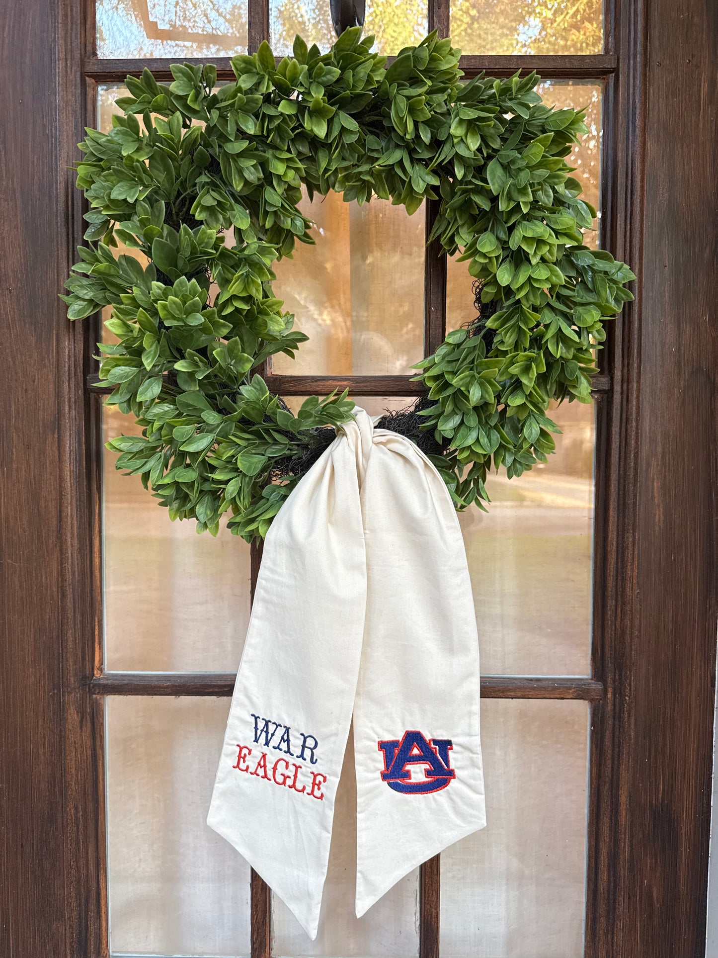 Wreath Sash- Auburn
