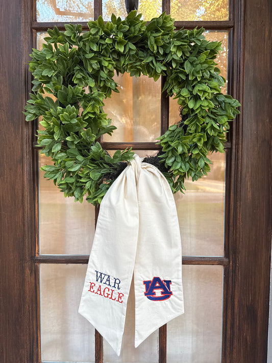 Wreath Sash- Auburn