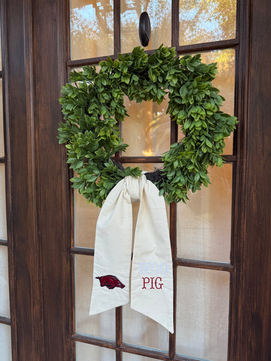 Wreath Sash- Arkansas