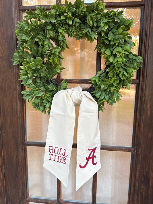Wreath Sash- Alabama