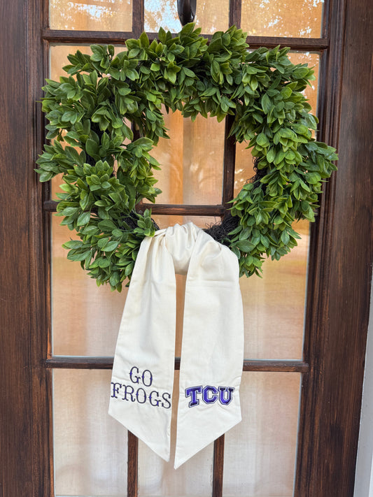 Wreath Sash- TCU
