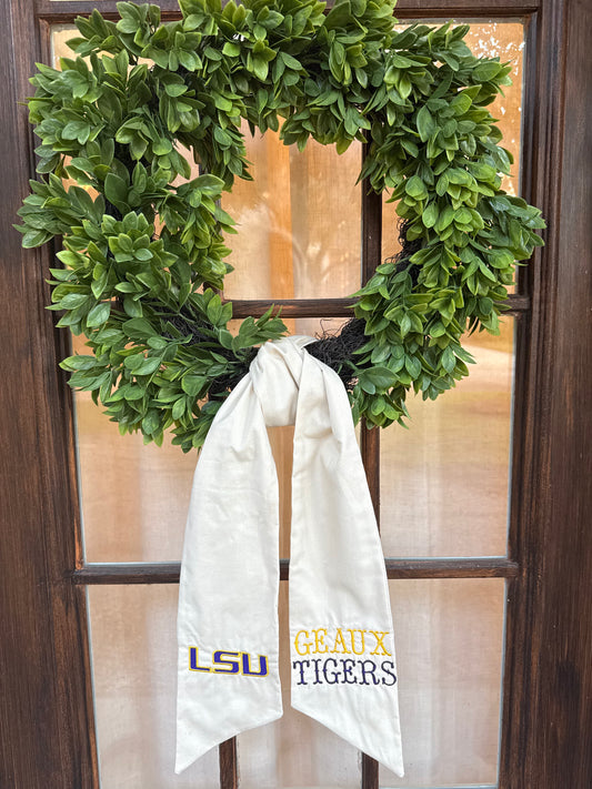 Wreath Sash- LSU