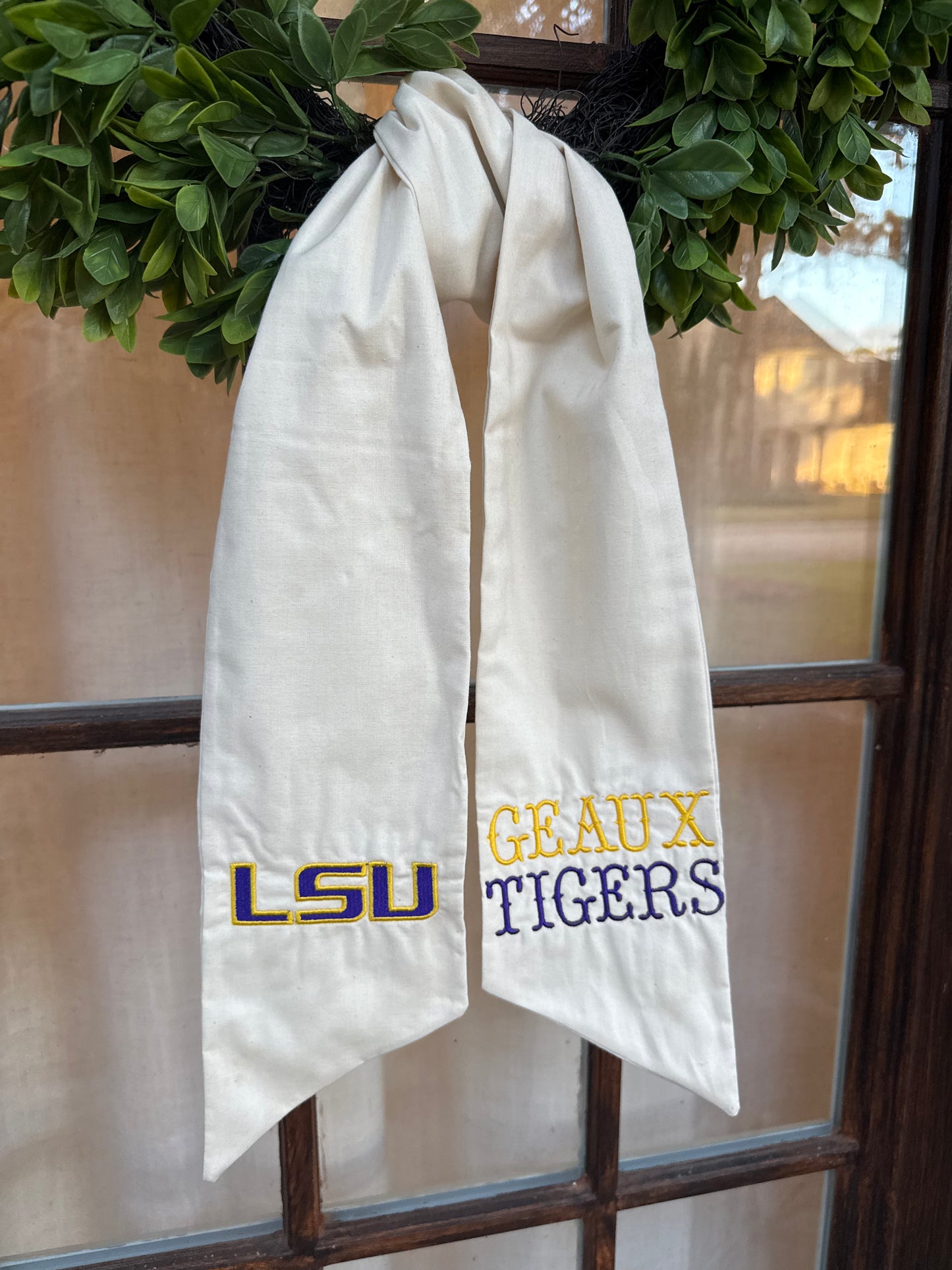 Wreath Sash- LSU