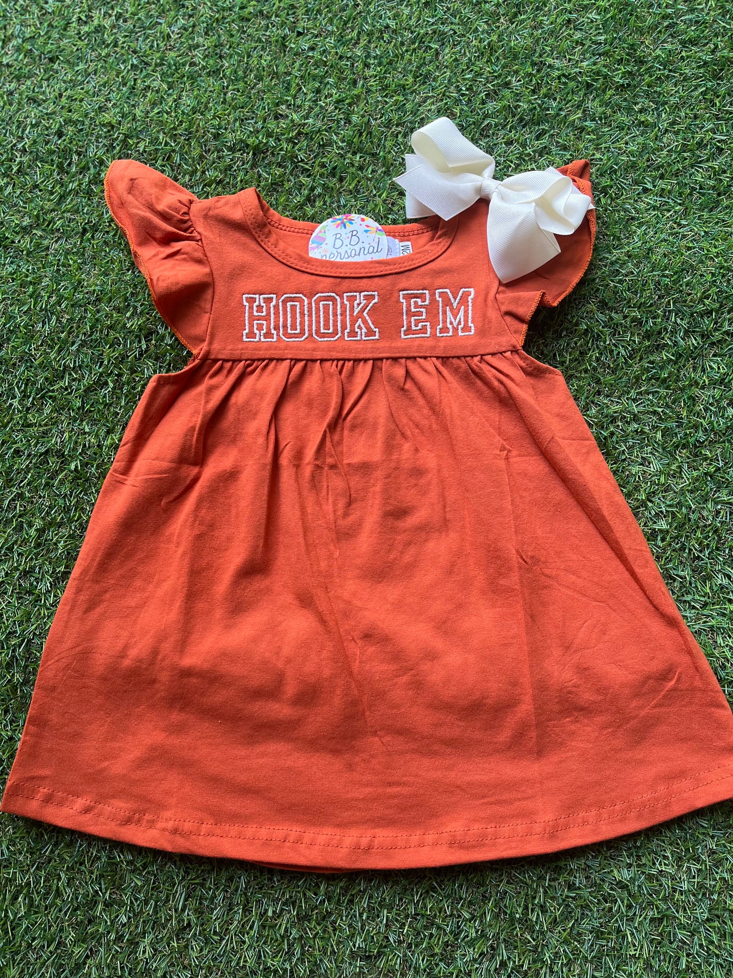 Flutter Sleeve Hook Em Dress