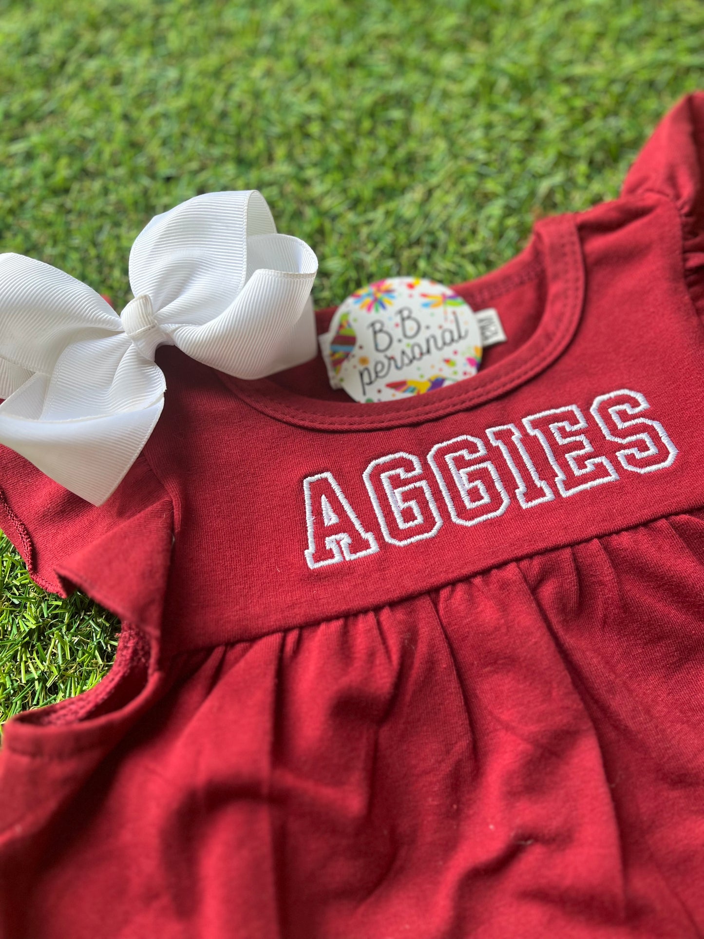 Flutter Sleeve Aggies Dress