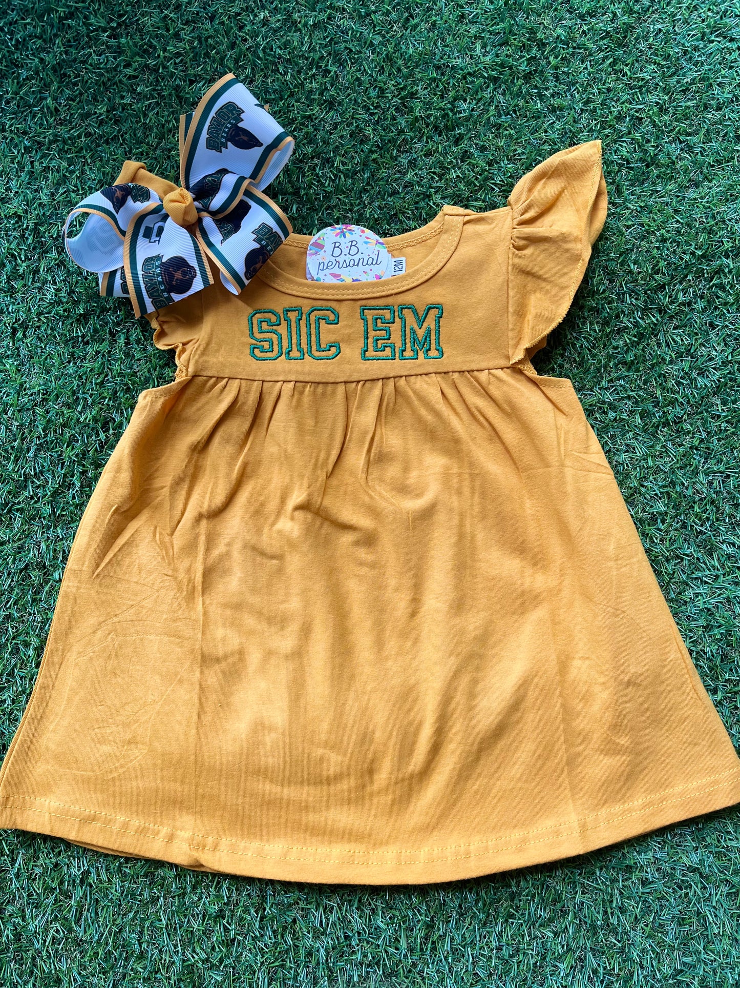 Flutter Sleeve Sic Em Dress