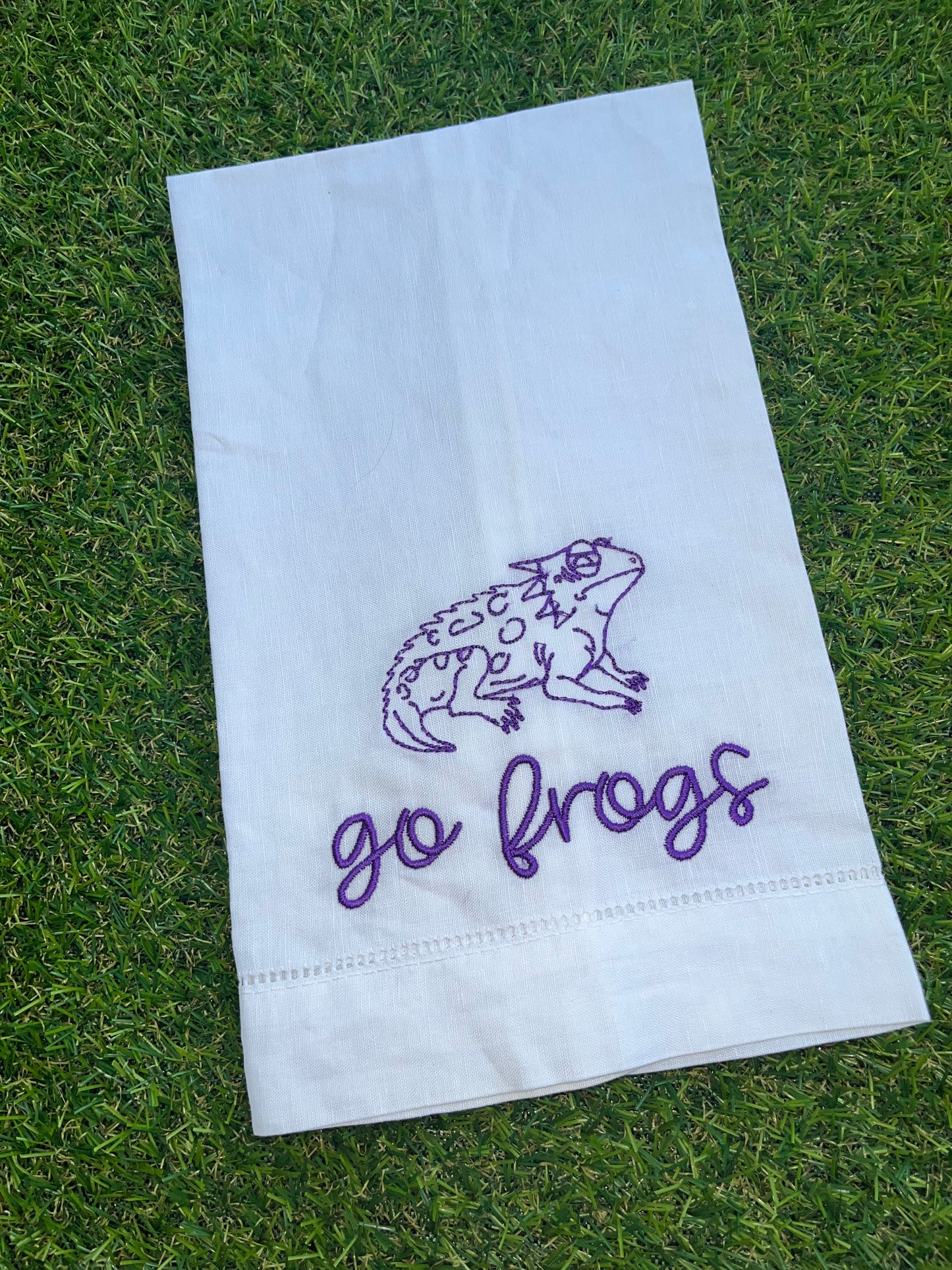 Tea Towel- TCU go frogs