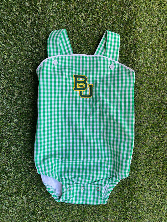 Gingham baby sun suit Baylor