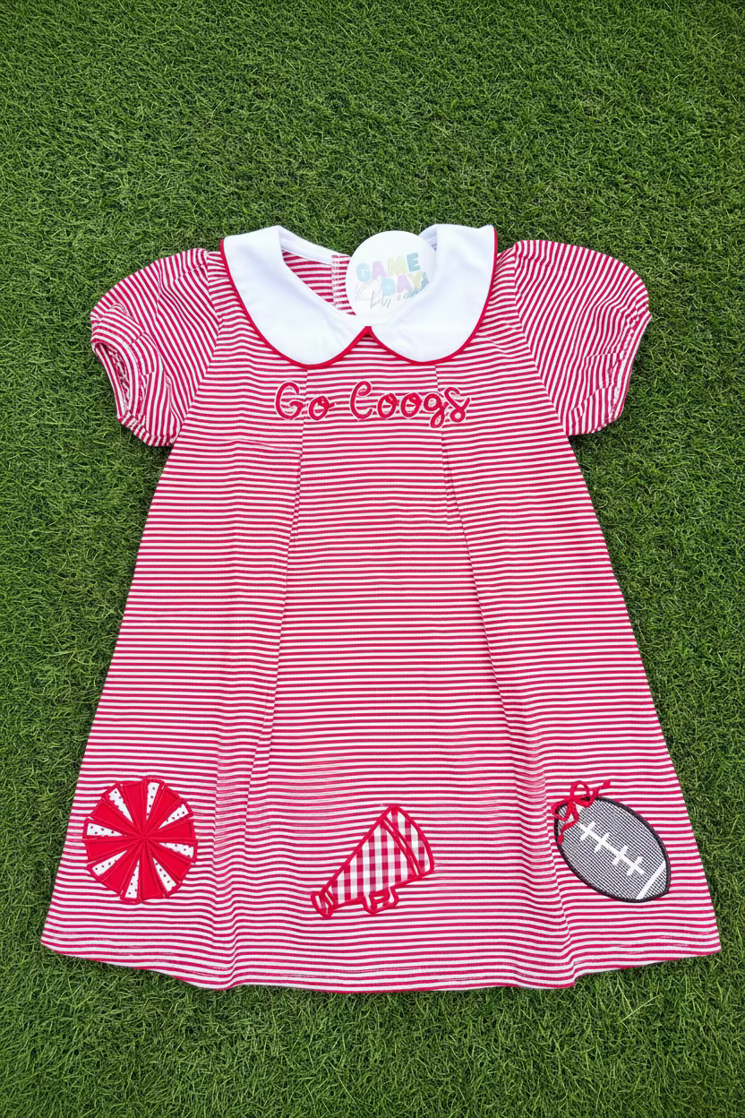 Football Girls Dress - Go Coogs
