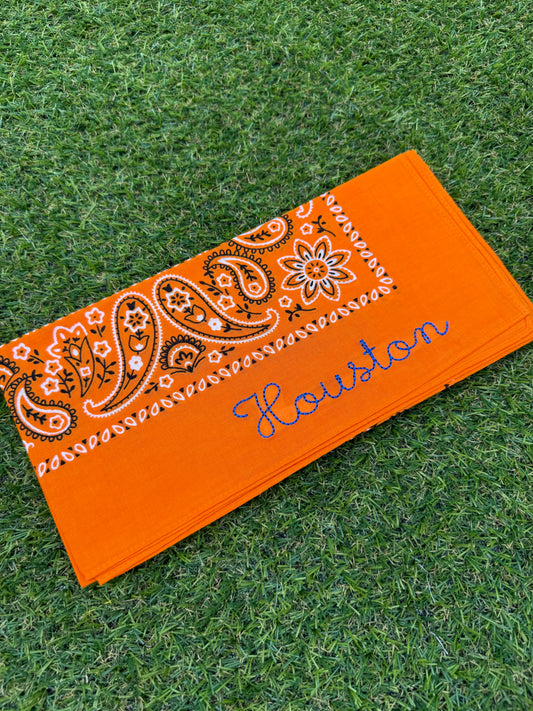 Houston Bandana- Orange