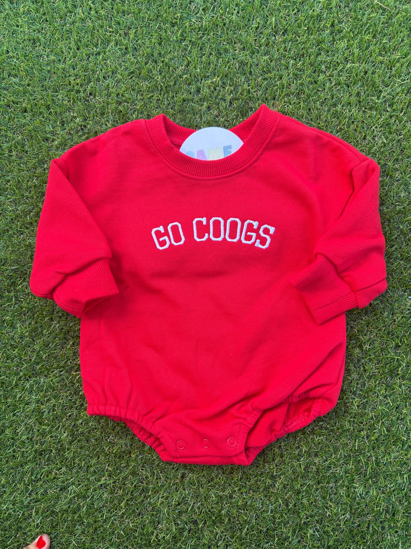 Sweatshirt Romper Gold- Go Coogs