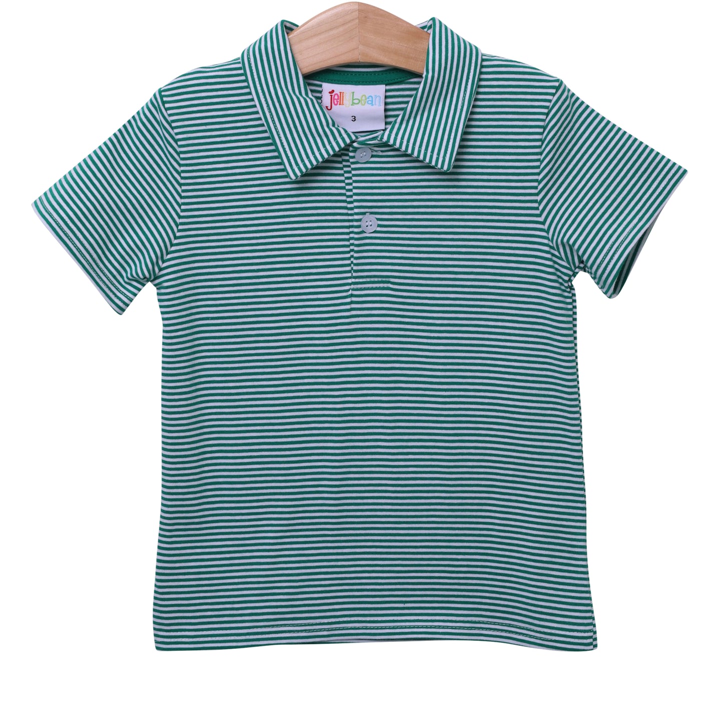 Polo Green Striped Short Sleeve