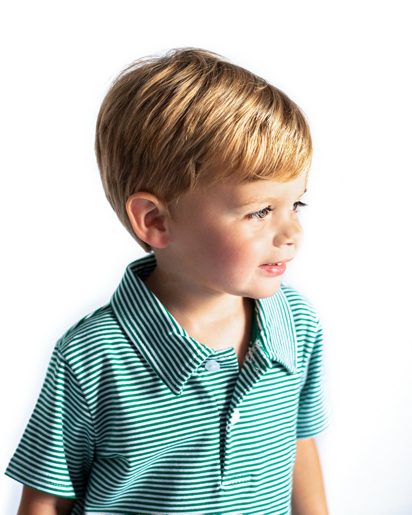 Polo Green Striped Short Sleeve