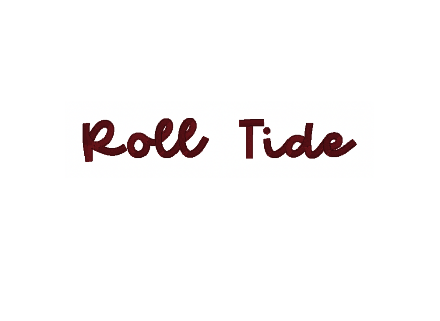 Crimson Tide- Crimson "Roll tide" in harriet satin