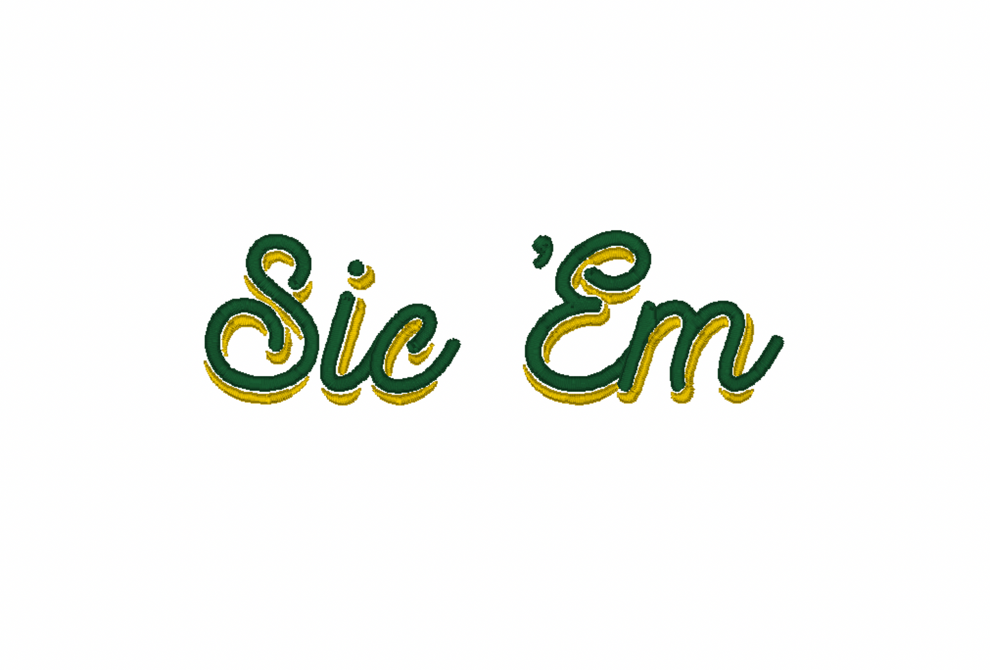 Bears- Sic 'Em in double cursive