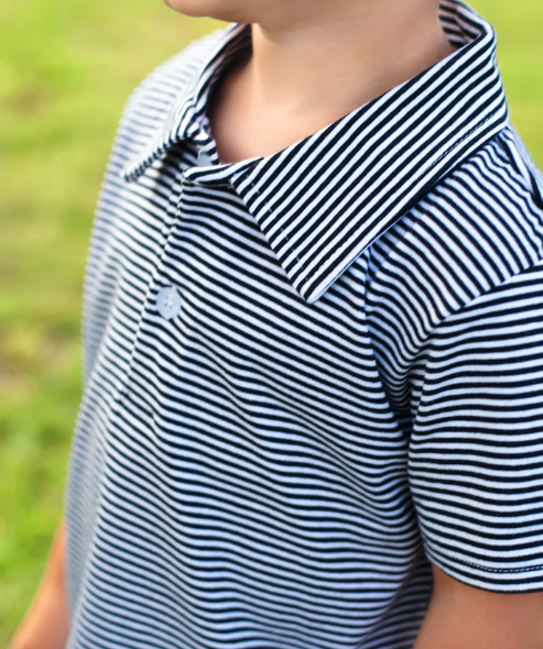 Polo Navy Rangers Striped Short Sleeve